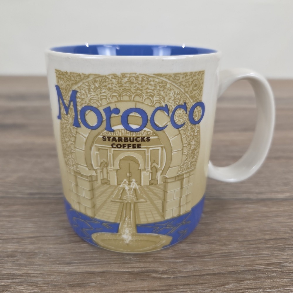Starbucks MOROCCO Global Icon Collector Coffee Mug Cup 16oz RARE